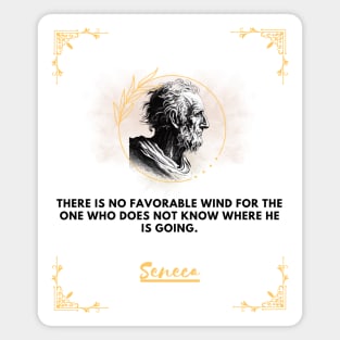 Seneca: the philosopher who helps you find your direction Magnet